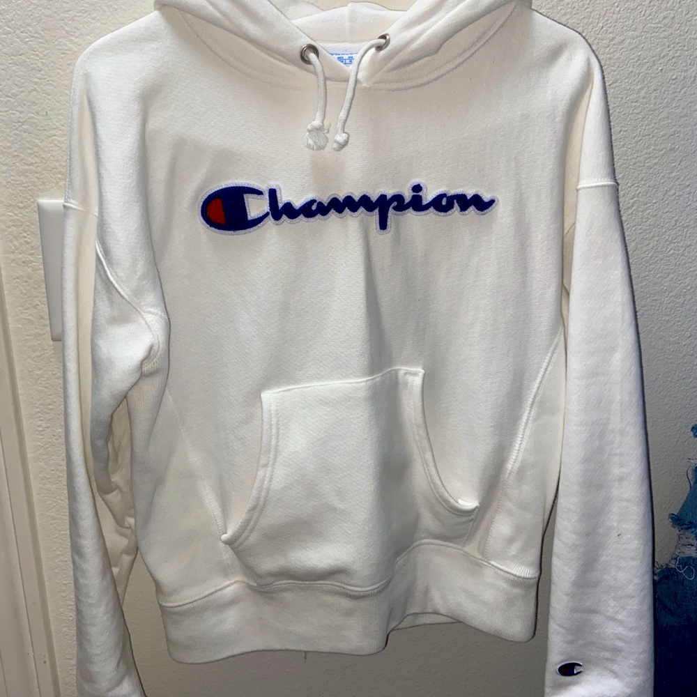 Women’s white champion hoodie